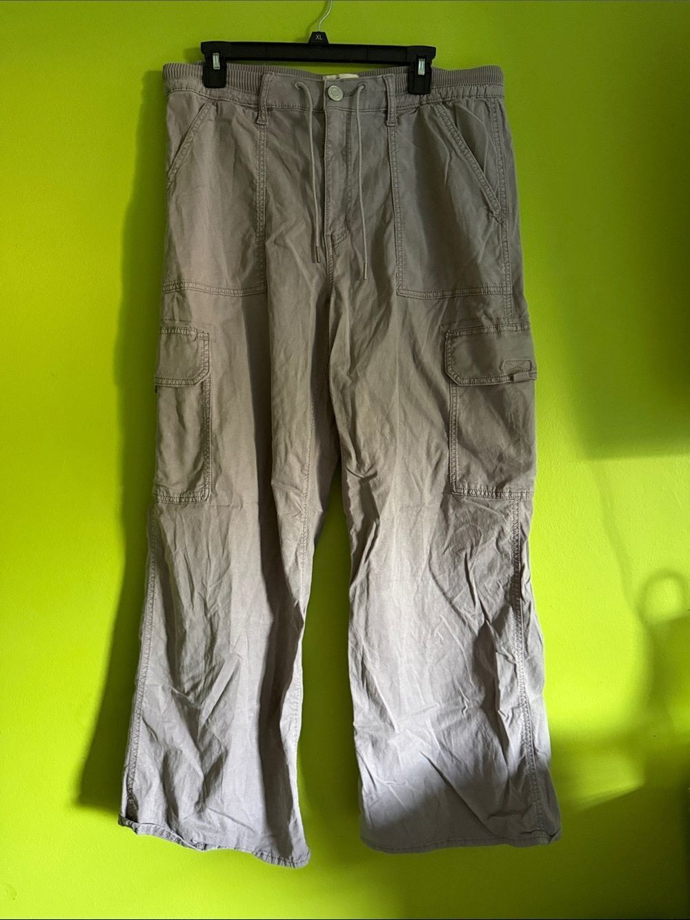 SO Dusty Purple Stretch Wide Leg Cargo Pants Size XL